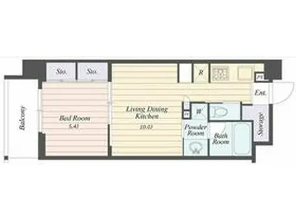 ART RESIDENCE IN OOTAKA-NO-MOR(1LDK/2階)の間取り写真