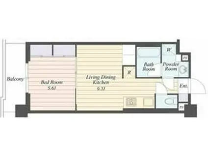 ART RESIDENCE IN OOTAKA-NO-MOR(1LDK/5階)の間取り写真