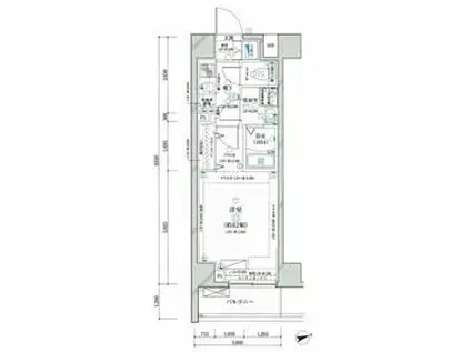 ディアレイシャス大森ウエスト(1K/2階)の間取り写真