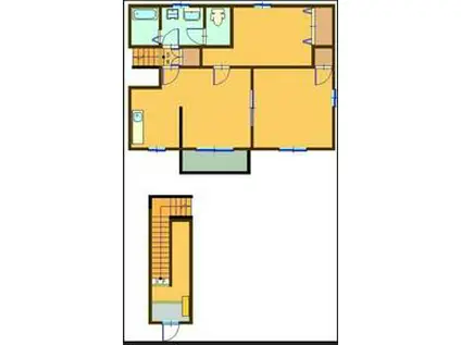 ラ・ラ・キャメロン(2LDK/1階)の間取り写真