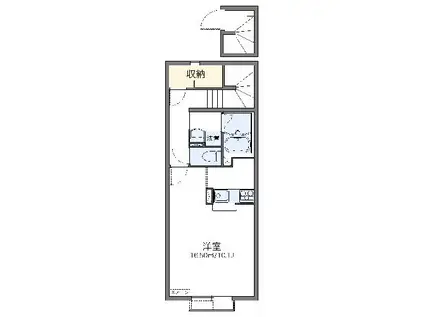 レオネクストサンライズ(1K/2階)の間取り写真