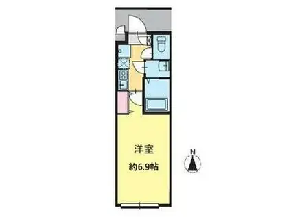 スマートVILLA中延壱番館(1K/1階)の間取り写真