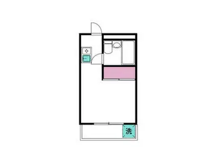エスペランサ11(1K/4階)の間取り写真