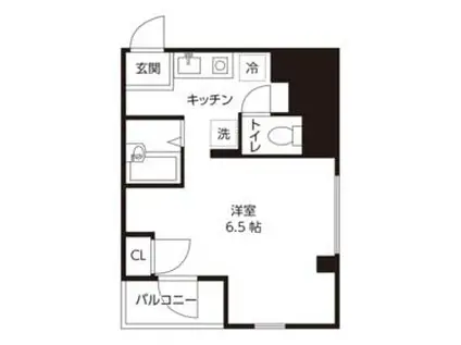 グランシャリオ蓮沼 物件確認はITANJI BB(ワンルーム/1階)の間取り写真