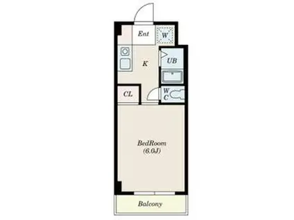 五番館井之花(1K/4階)の間取り写真