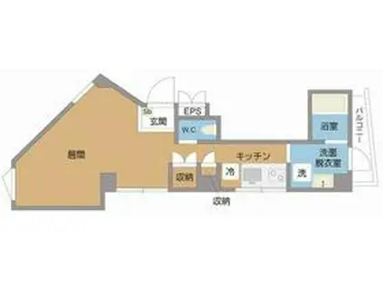 セドール笹塚(ワンルーム/2階)の間取り写真