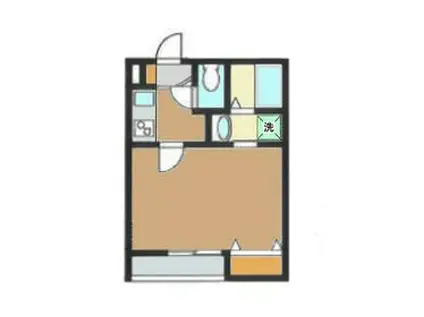 レジデンス幡ヶ谷(1K/2階)の間取り写真