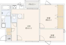 GRANDUO世田谷XIII(2LDK/4階)の間取り写真