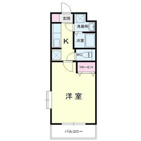 SYLPH(1K/3階)の間取り写真