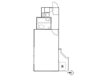 コーポマリーナ下北沢(1K/2階)の間取り写真