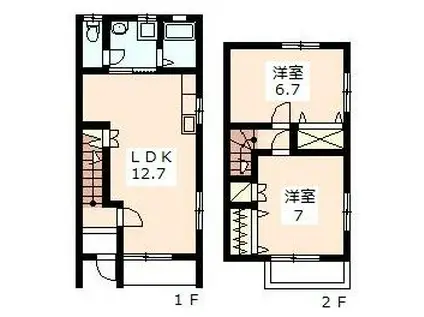 テラス ティーダ(2LDK)の間取り写真