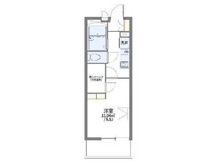 レオパレス東狭山ヶ丘(1K/3階)の間取り写真