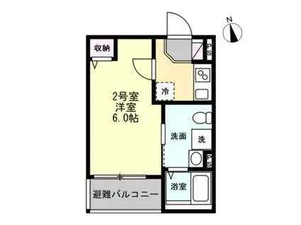 ベイルームDINO桜ヶ丘(1K/3階)の間取り写真