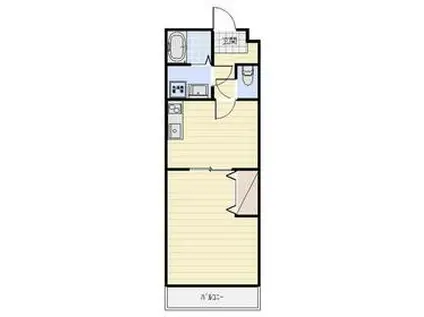 スプランドゥール半田山(1DK/3階)の間取り写真