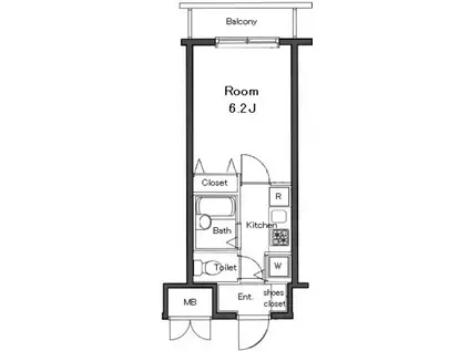 ガラ・グランディ練馬(1K/9階)の間取り写真