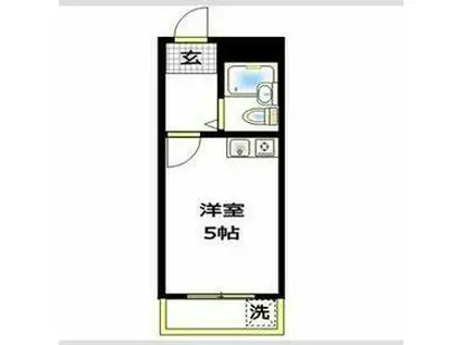 ツインパレス新高円寺A棟(ワンルーム/1階)の間取り写真