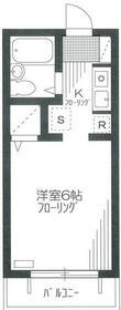 シャトルエイト(ワンルーム/2階)の間取り写真