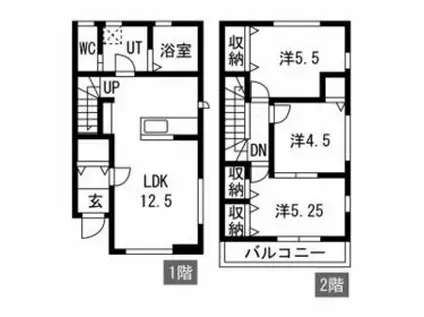リーブルファイン下箕田(3LDK/1階)の間取り写真