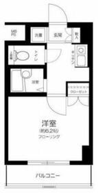 エクセリア上野毛(1K/4階)の間取り写真