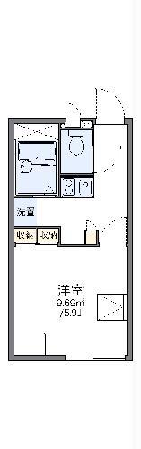 レオパレスシロヤシキ(1K/1階)の間取り写真