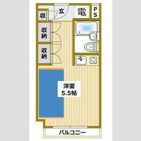 アミティ衣笠(ワンルーム/3階)の間取り写真