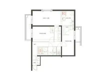 インプルーブ外苑(2LDK/2階)の間取り写真