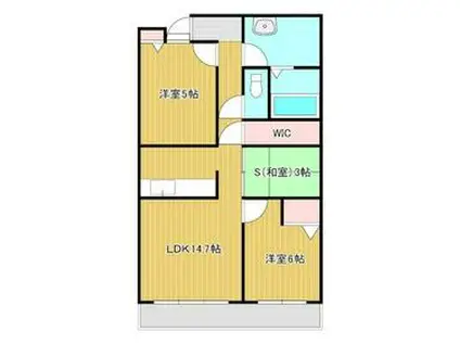 グランドメゾン浜松(2SLDK/12階)の間取り写真