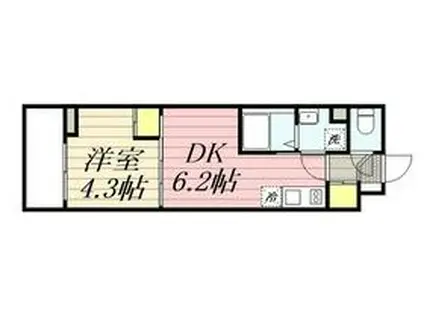 HF西巣鴨レジデンスⅡ(1DK/2階)の間取り写真