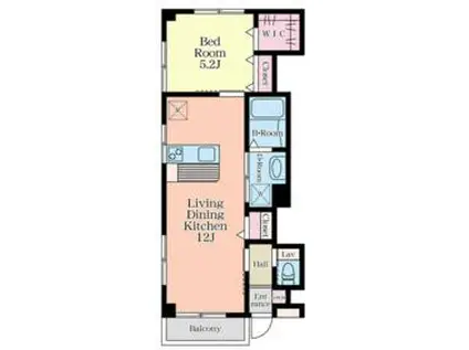 杉﨑ビル(1LDK/2階)の間取り写真