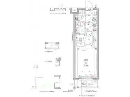 クレイシアIDZ祐天寺2(1K/3階)の間取り写真