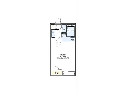 レオネクストプランドール(1K/2階)の間取り写真