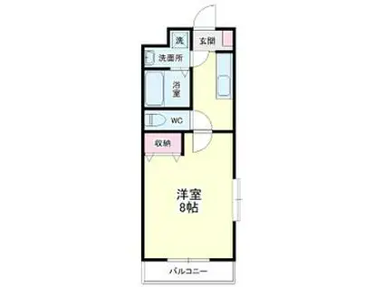 ジョイファーレ(1K/3階)の間取り写真