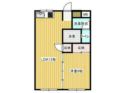 ブリエンツ(1LDK/2階)の間取り写真