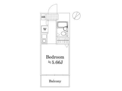 ポートシティ伊勢佐木町(ワンルーム/7階)の間取り写真