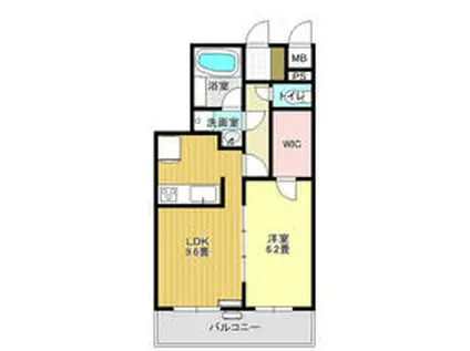 RASTポワール(1LDK/1階)の間取り写真