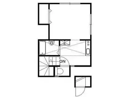 YSフラット(1K/2階)の間取り写真