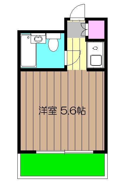 パレ・ドール吉祥寺(ワンルーム/1階)の間取り写真