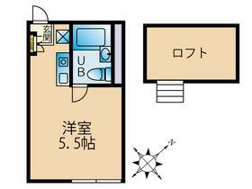 BCASA井土ヶ谷4RE-BORN(ワンルーム/2階)の間取り写真