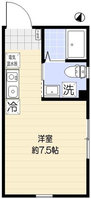 THE MAISON AXIS SAKU(ワンルーム/1階)の間取り写真