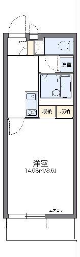 レオネクスト湘南山手館C(1K/3階)の間取り写真