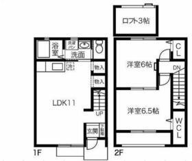 bonheur北山(2SLDK)の間取り写真
