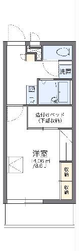 レオパレス高岡1(1K/3階)の間取り写真