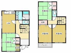 西武鉄道新宿線 航空公園駅 バス乗車時間:6分 中富南バス停で下車 徒歩5分 2階建 築34年(4LDK)の間取り写真