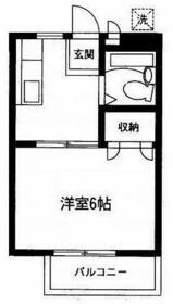 シャルマン元山(1K/2階)の間取り写真