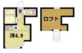 ユナイト根岸アンドロポフの杜(ワンルーム/1階)の間取り写真