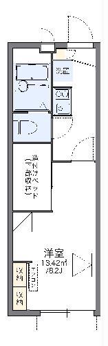 レオパレスアマミヤ(1K/2階)の間取り写真