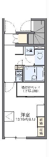 レオパレスソレイユガーデン(1K/1階)の間取り写真