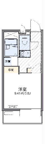 レオパレスSNブルーウッド(1K/3階)の間取り写真