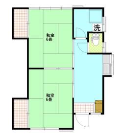 東海道本線 戸塚駅 バス乗車時間:15分 日の森バス停で下車 徒歩5分 1階建 築48年(2K)の間取り写真