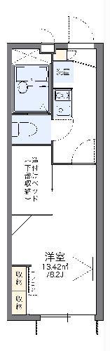 レオパレス月(1K/2階)の間取り写真